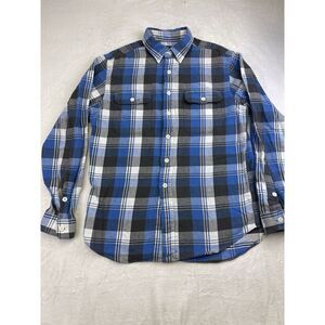 Polo Ralph Lauren RLPC Mens Sz Large Long Sleeve Button Front Shirt Plaid
